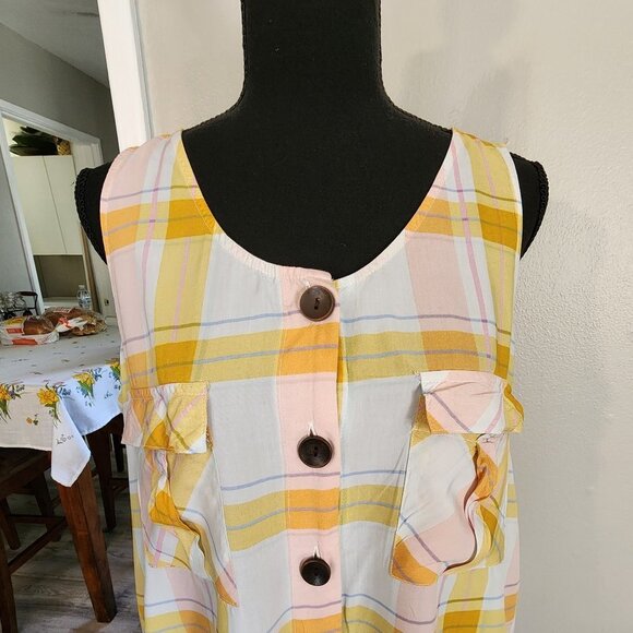 A.N.A PLAID TOP - Picture 3 of 5